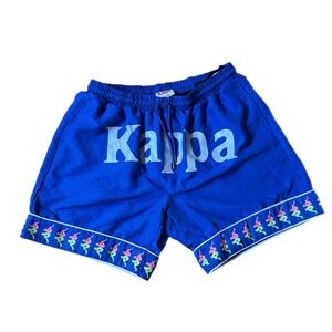Kappa Royal Blue Shorts with Multicolor Trim